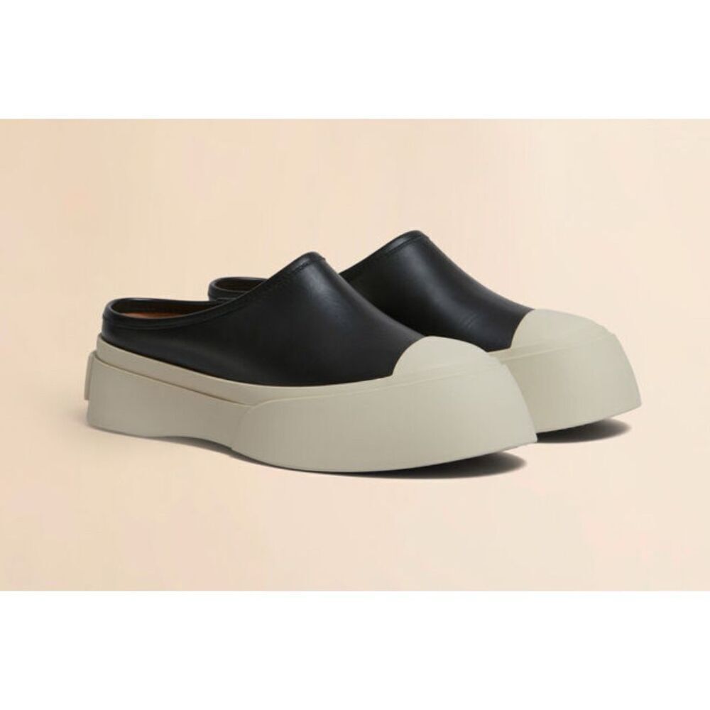 NWOB MARNI Black leather Pablo sabot, $875 Sz 38 - Picture 2 of 10